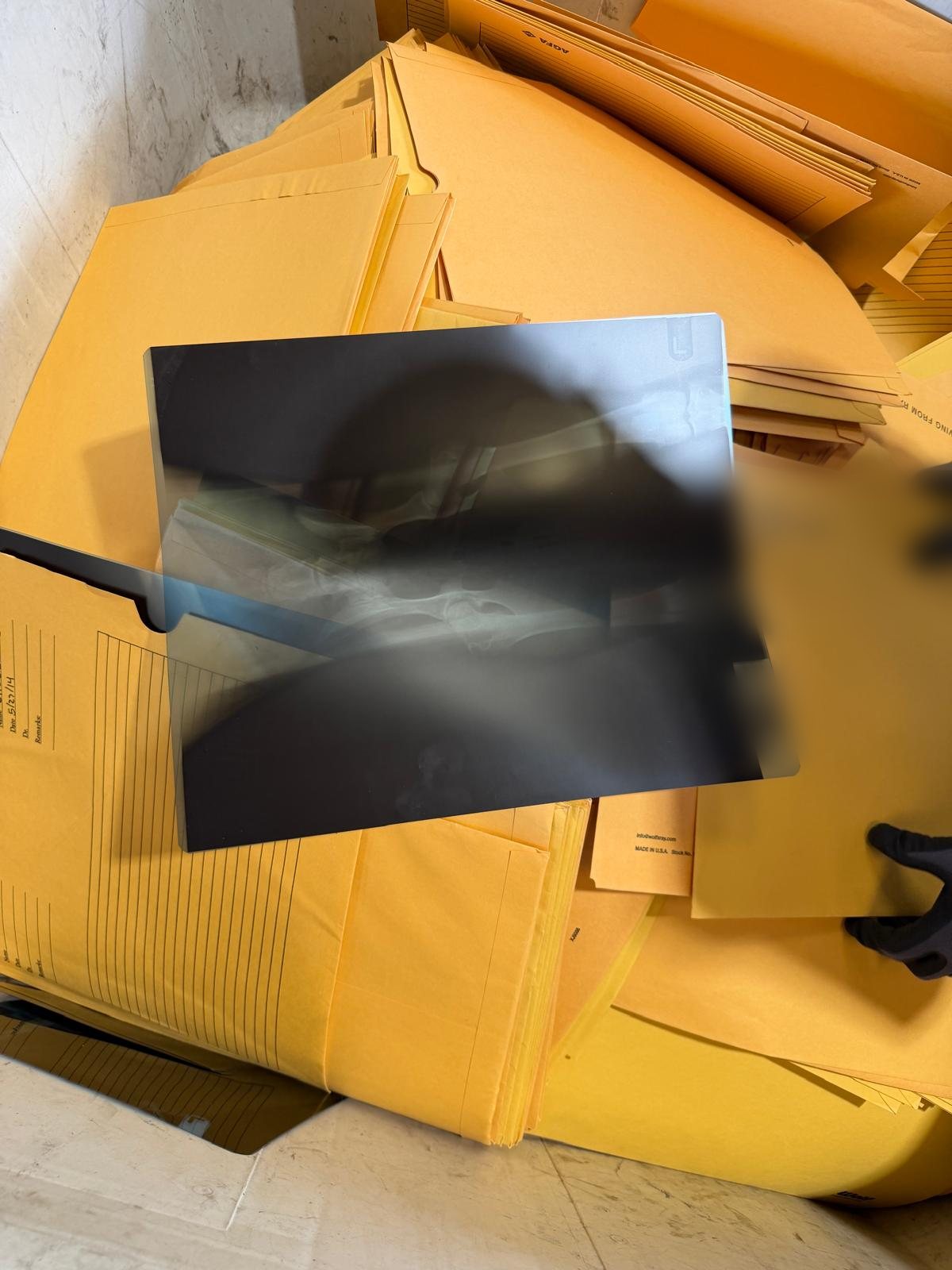 Film jackets handled under HIPAA chain of custody